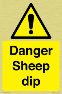Danger Sheep dip